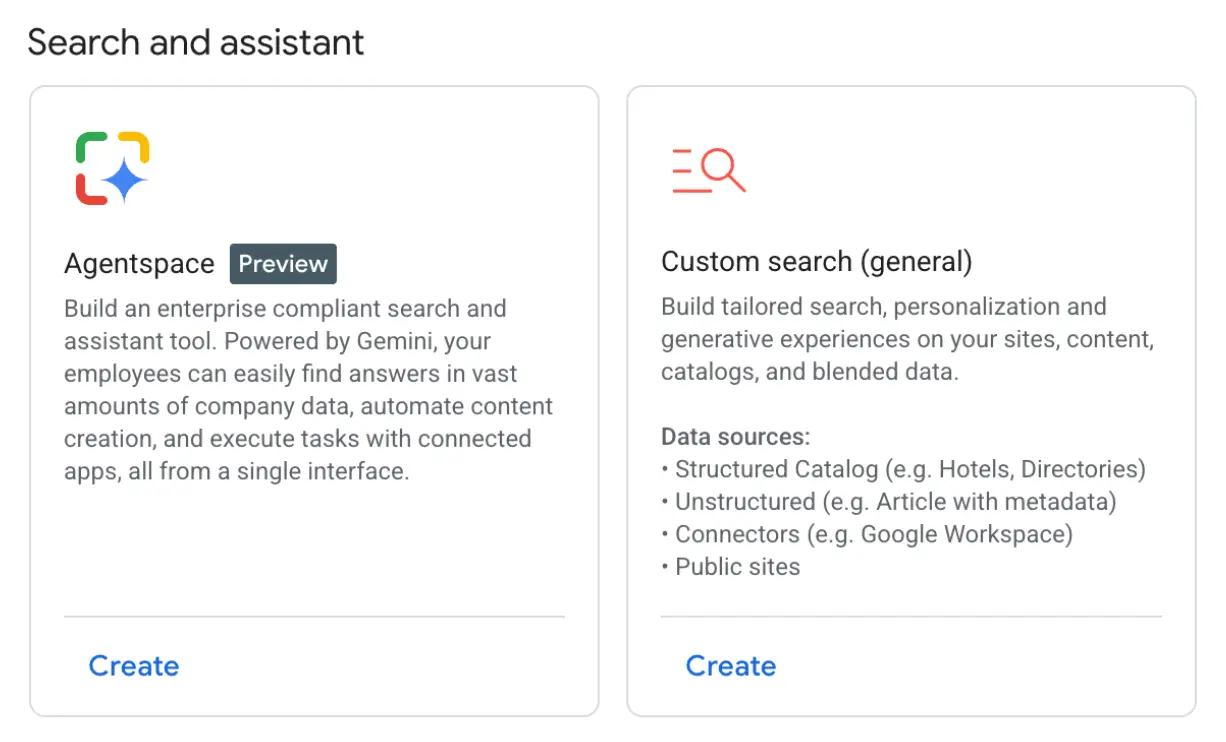 图 1:如何通过 Google Cloud 控制台访问 AgentSpace