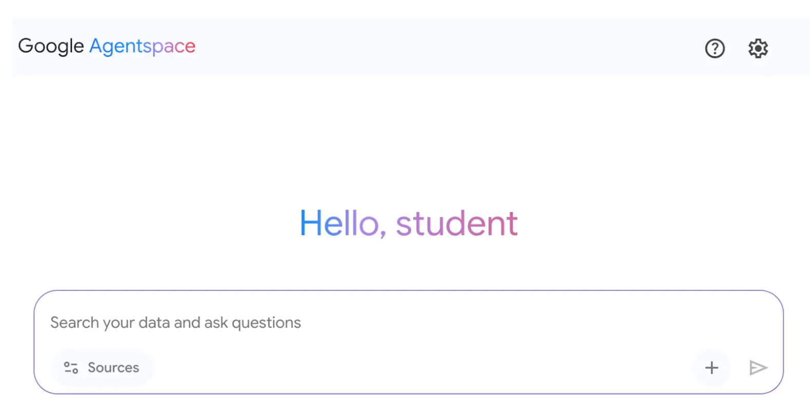 图 6:AgentSpace 用户界面,可与智能体聊天